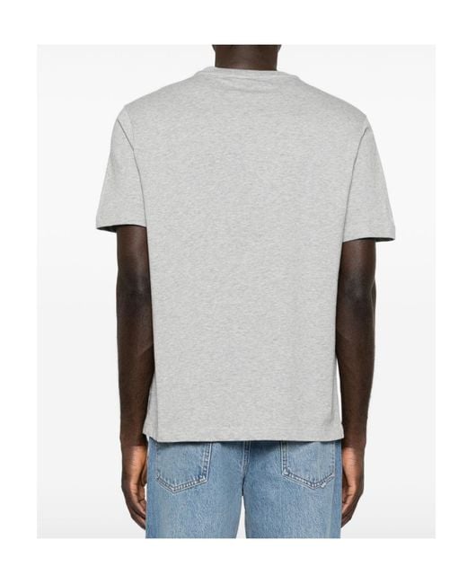 Emporio Armani Gray Crew-Neck T-Shirt for men