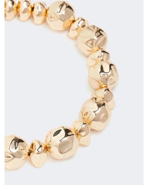 Max Mara Metallic Irregular Sphere-Adorned Choker Necklace