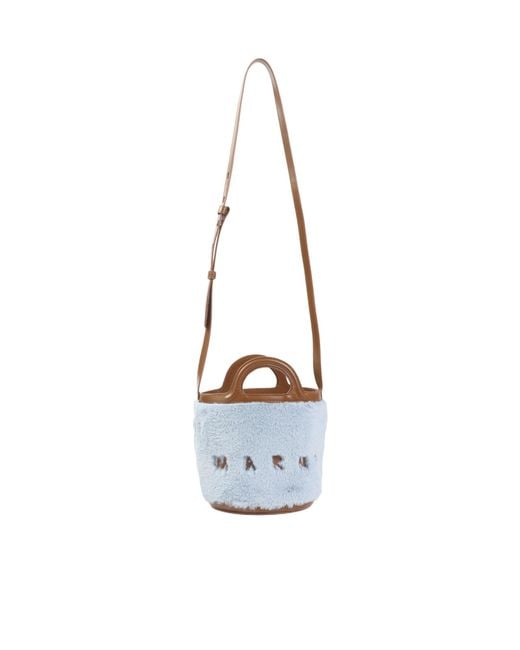 Marni White Logo-Detailed Handbag