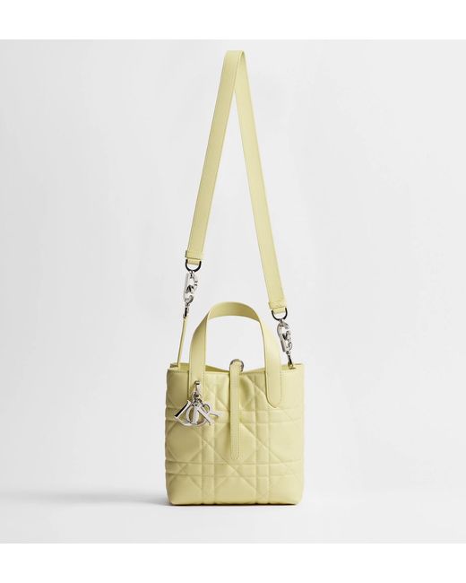 Dior Yellow Small Toujours Vertical Tote Bag