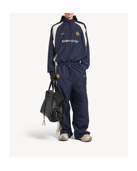 Balenciaga Blue Soccer Tracksuit Jacket for men