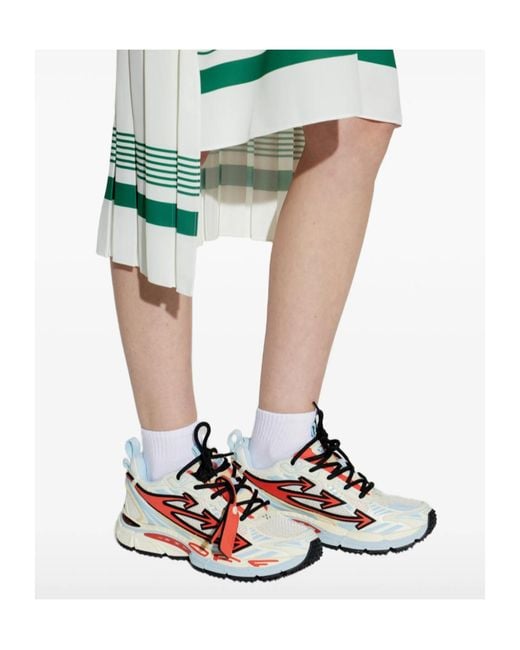 Off-White c/o Virgil Abloh Red Be Right Back Mesh Sneakers