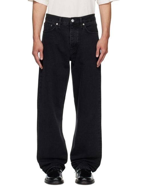 sunflower Blue Logo Patch Wide-Leg Jeans for men
