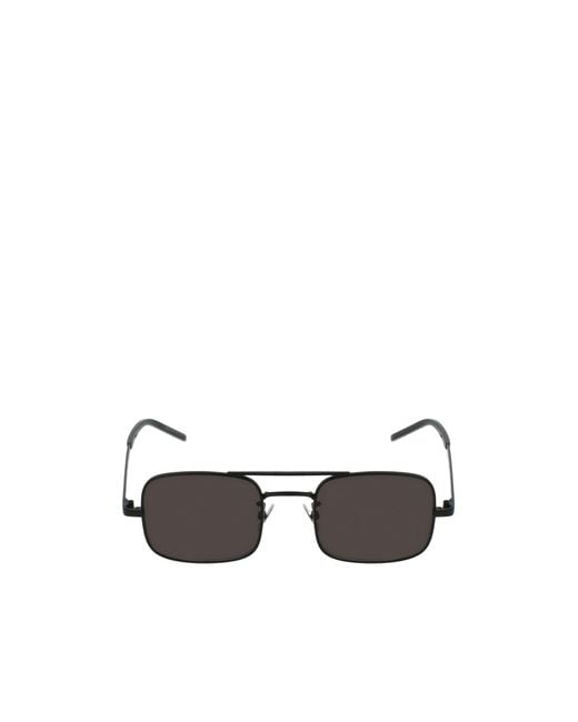 Saint Laurent White Eyewear Aviator Sunglasses for men