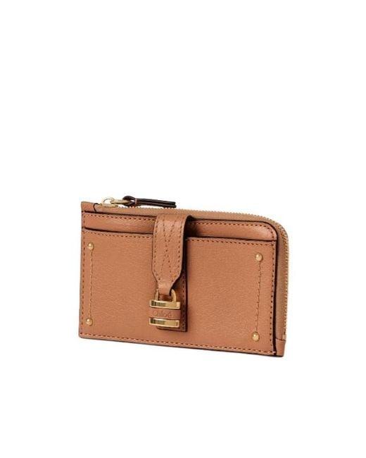 Chloé Brown Chloé Paddington Small Card Holder