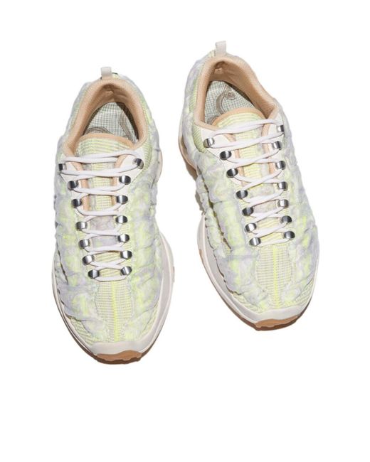 Acne White Bubba Logo-Plaque Sneakers