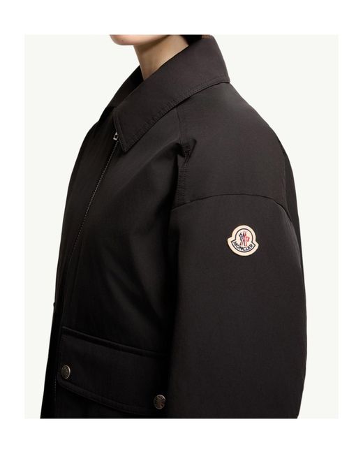 Moncler Black Rougequeue Hooded Short Down Jacket