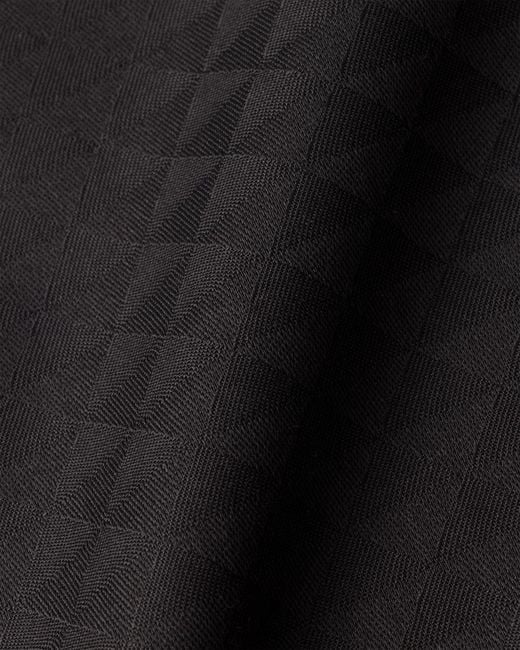 Prada Black Wool And Silk Scarf for men