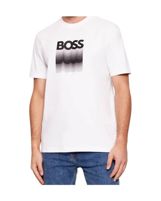 Boss White Boss Regular Fit Crewneck T-Shirt for men