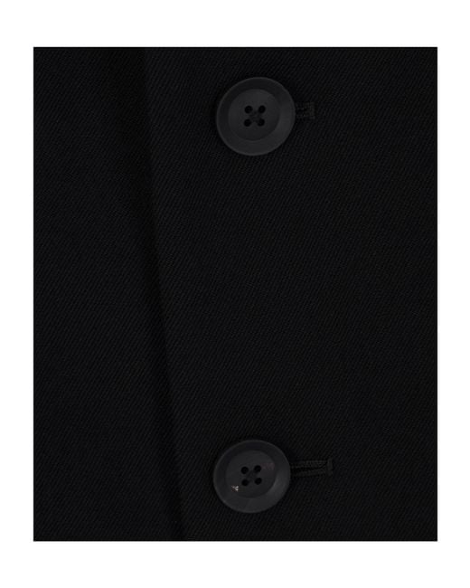 Yohji Yamamoto Black Three-Button Wool Blazer for men