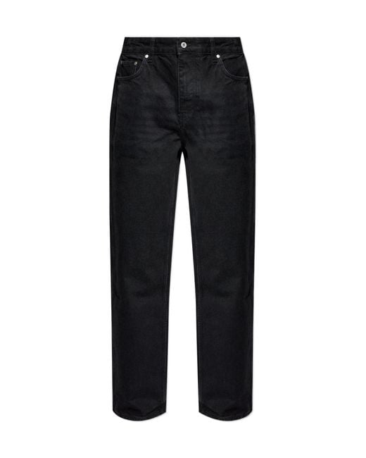 Represent Black Belt Loop Denim Trousers for men