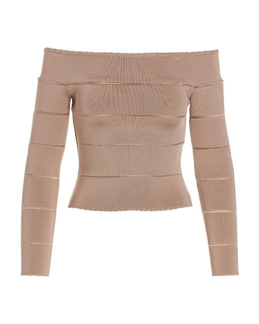 Alexandre Vauthier White Strapless Top