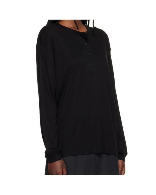 Studio Nicholson Black Rutas Button Blouse