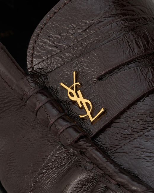 Saint Laurent Black Le Loafer Round-Toe Loafers