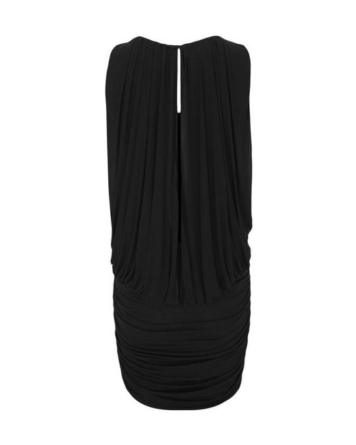 Saint Laurent Black Draped Detail Dress