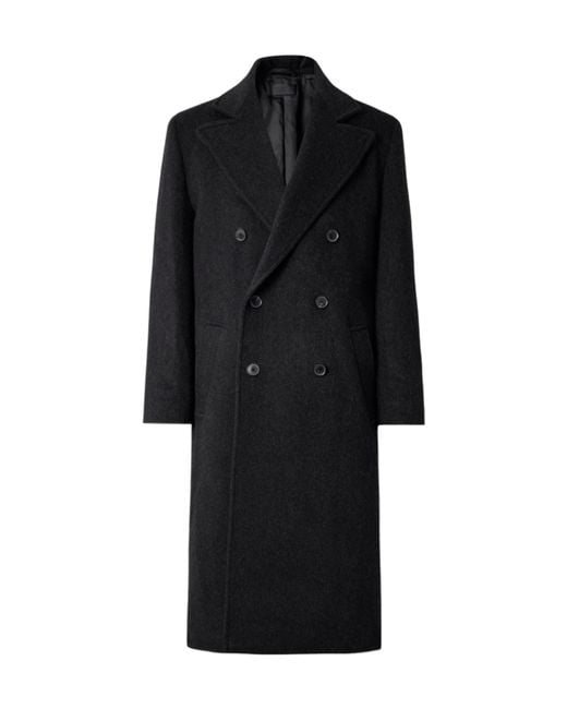 Nili Lotan Black Double-Breasted Coat