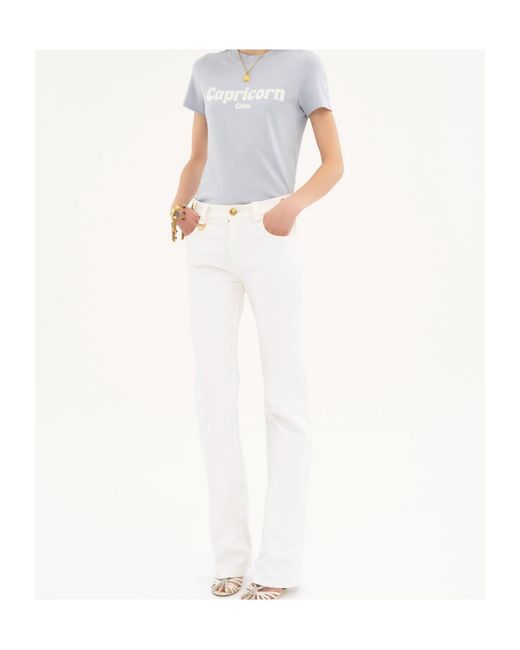 Chloé White Capricorn T-Shirt