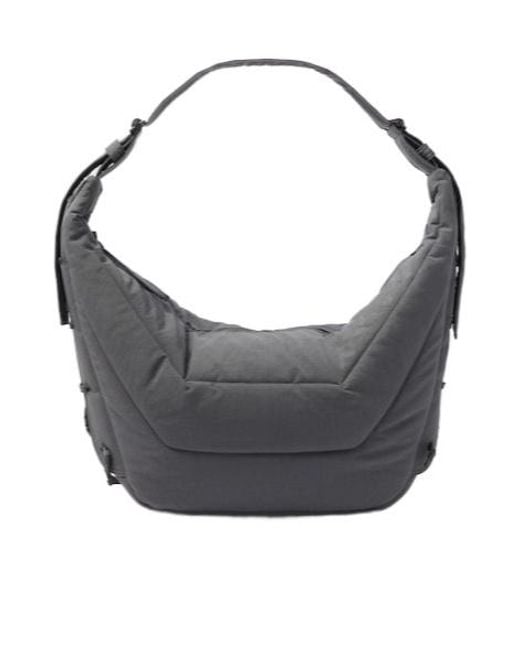 Lemaire Gray Soft Game Large Shoulder Bag for men