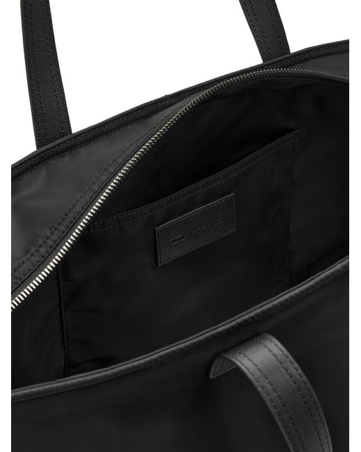 AMI Black Ami Small Marcel Tote Bag for men