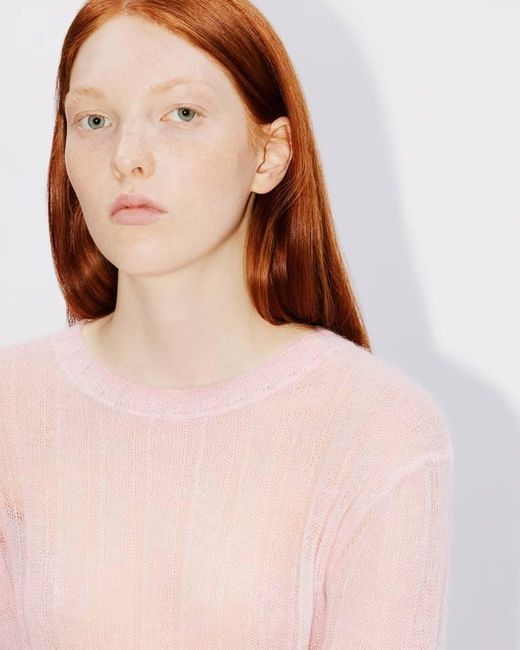 KENZO Pink Semi-Sheer Jumper