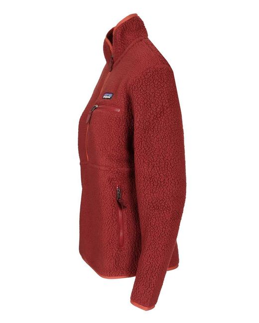 Patagonia Red Fleece Pullover Jacket