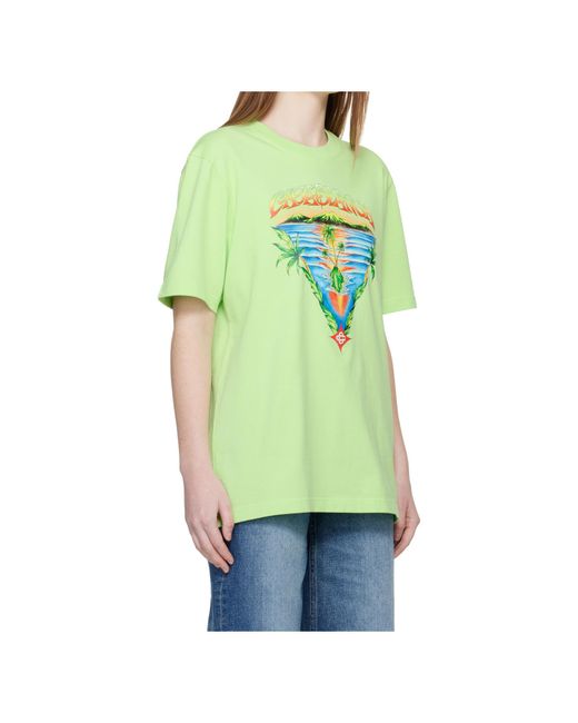 Casablanca Green Graphic T-Shirt
