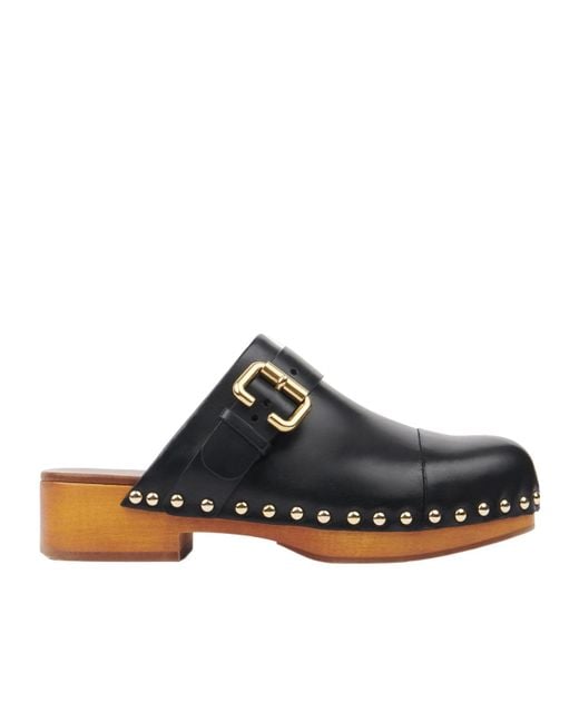 Chloé Multicolor Chloé Lace Jeannette Clogs