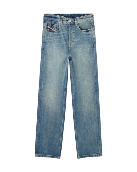 DIESEL Blue 2001 D-Macro Relaxed Jeans for men
