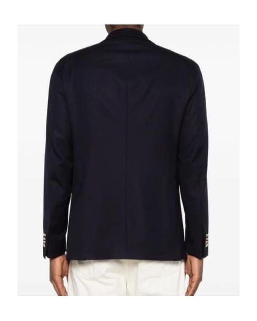 Tagliatore Blue Long-Sleeved Suit Jacket for men