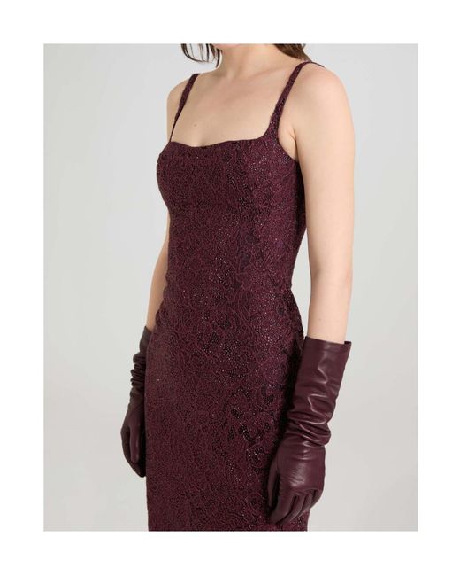 Ermanno Scervino Purple Below-The-Knee Sheath Dress