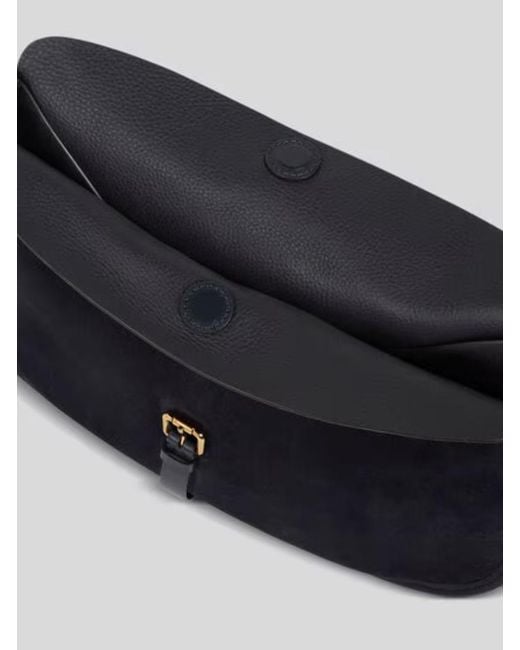 Etro Black Maxi Suede Pony Bag