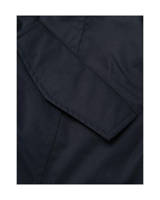 Woolrich Blue Padded Parka Coat