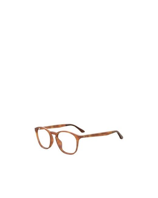 Jimmy Choo Metallic Eyewear Round Frame Glasses for men