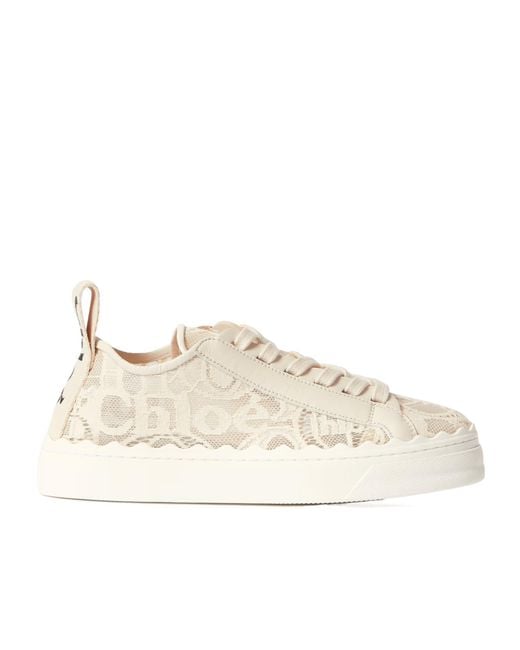 Chloé Natural Wavy Lace Sports Shoes