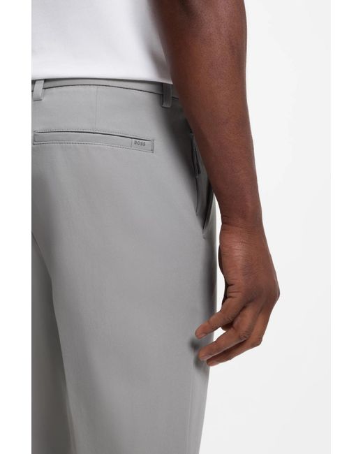 Boss Gray Belt Loop Casual Pants for men