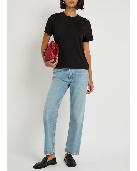 Vince Black Crew Neck Pima Cotton T-Shirt