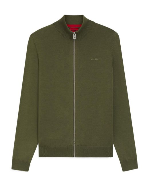 Boss Green Zip-Up Cotton Jacket for men