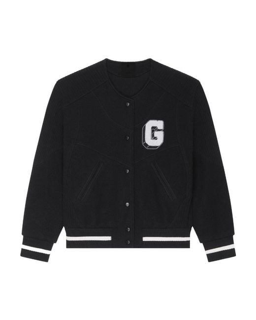 Givenchy Black College Varsity Jacket