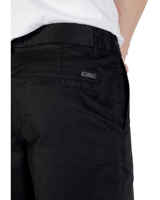 ARMANI EXCHANGE Black Straight Leg Pants for men