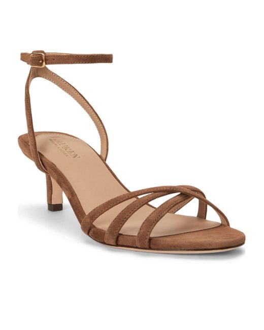 Ralph Lauren Metallic Solid Heeled Sandals