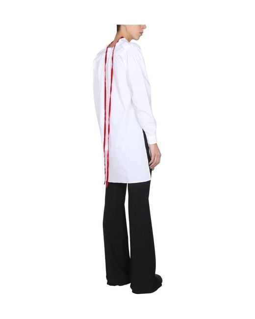 Raf Simons White Classic Tailored Shirt Top