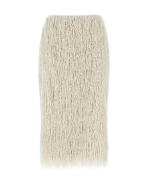 Dries Van Noten Natural Sokna Skirt