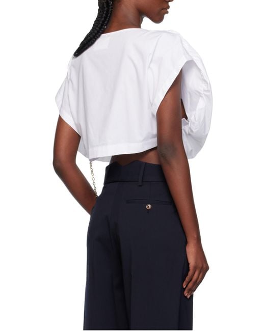 Vivienne Westwood White Asymmetrical Top