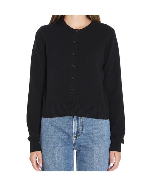 Dolce & Gabbana Black Button-Up Cardigan
