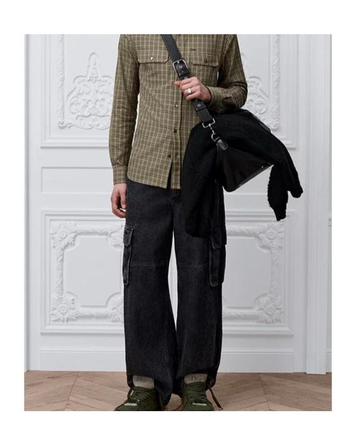 Dior Gray Cargo Jeans for men