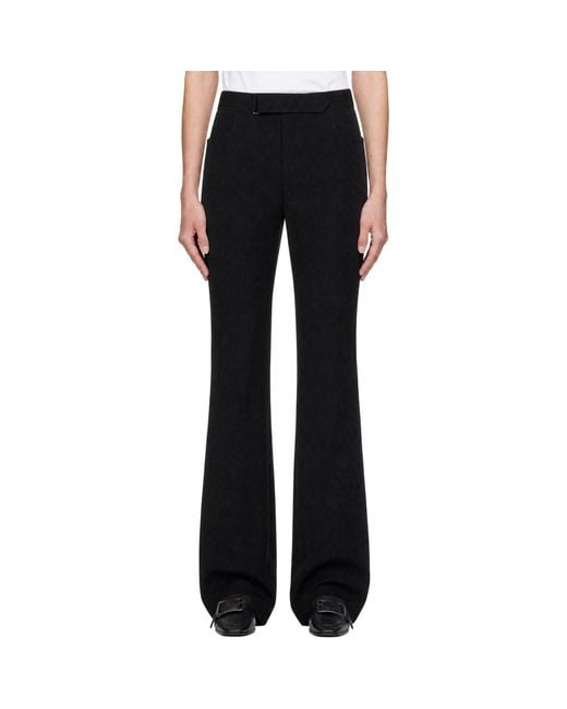 Balmain Black Casual Pants With Pockets for men