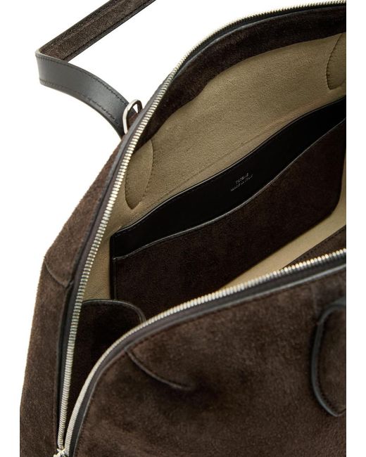 Totême Brown Suede Tote Bag