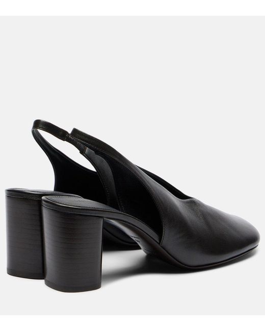 Lemaire Black Backless Open-Heeled High-Heeled Sandals