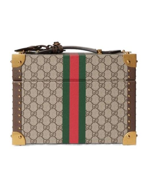 Gucci Brown Savoy Medium Beauty Case