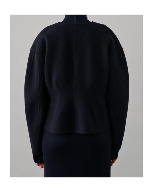 Soeur Blue Button-Down Short Coat